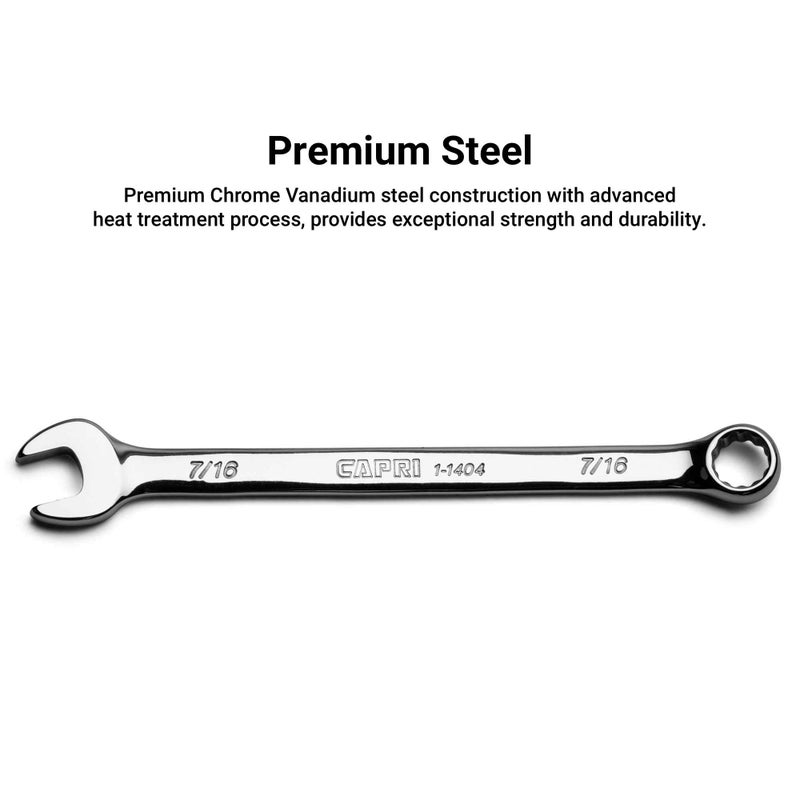Capri Tools 9/16-inch Combination Wrench, 12 Point, SAE, Chrome (1-1406) - Image 3